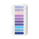 Sticky Notes 10 färger - Semicircle Design - Mystic Purple - 6 - Ordinate - Tidformera