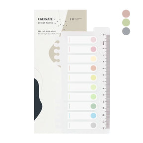 Sticky Notes 10 färger - Semicircle Design - Spring Morandi - 1 - Ordinate - Tidformera