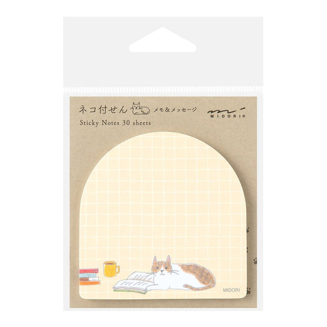 Sticky Notes Book and Cat - Midori - Tidformera