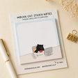 Sticky Notes - Mocha cat - Coworker - 1 - Moonaries illo - Tidformera