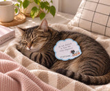 Sticky Notes - Mocha cat - I chill harder than most people party - 5 - Moonaries illo - Tidformera
