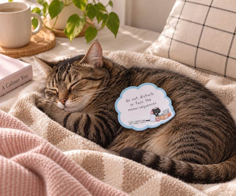 Sticky Notes - Mocha cat - I chill harder than most people party - 5 - Moonaries illo - Tidformera