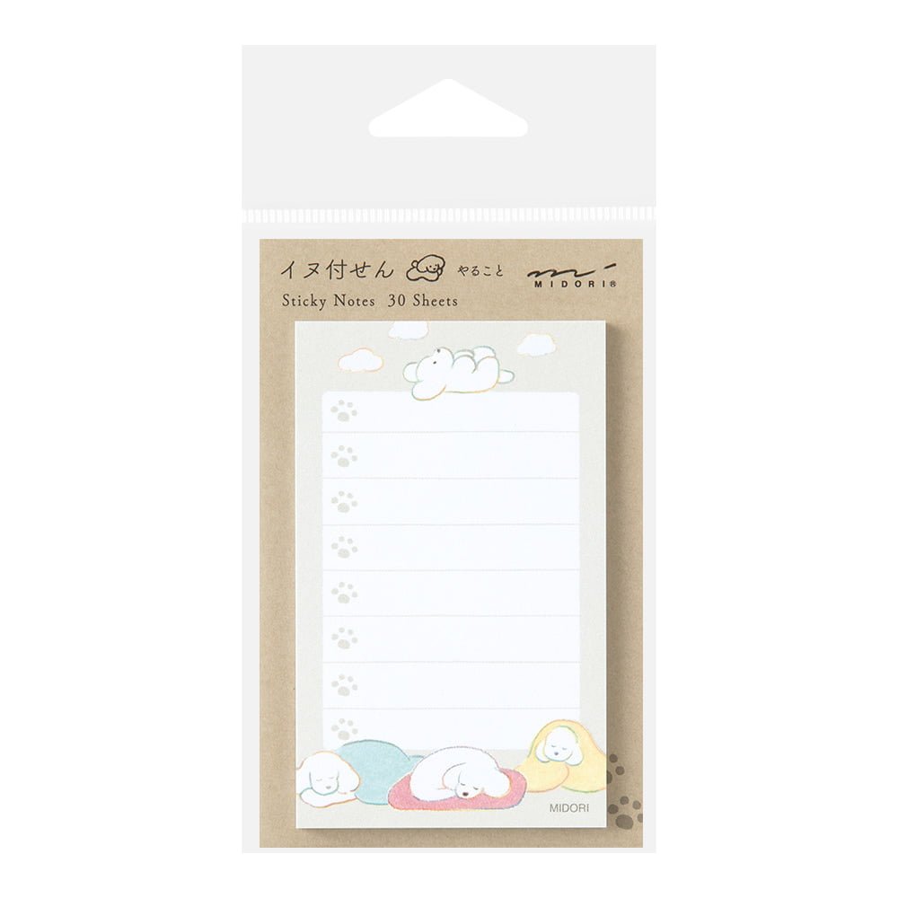 Sticky Notes To Do Dog Gray - Midori - Tidformera