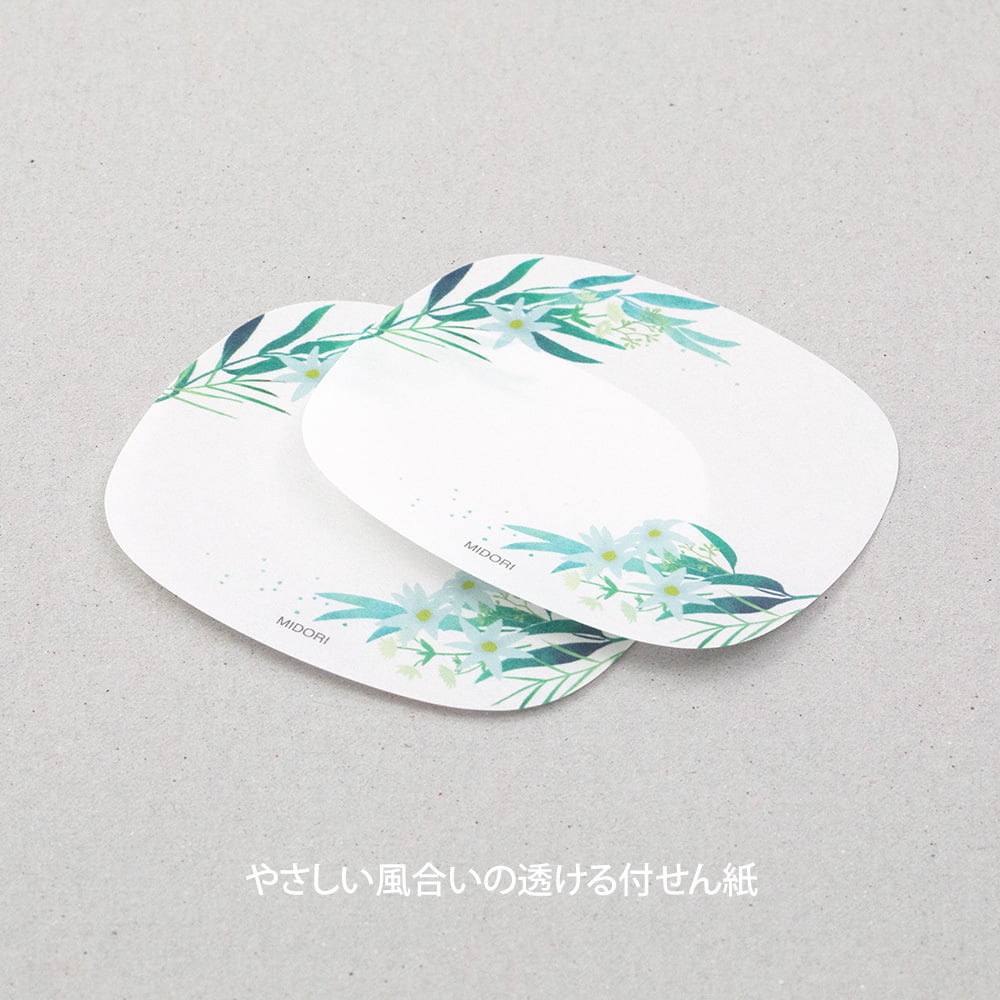 Sticky Notes Transparency Leaves - Midori - Tidformera