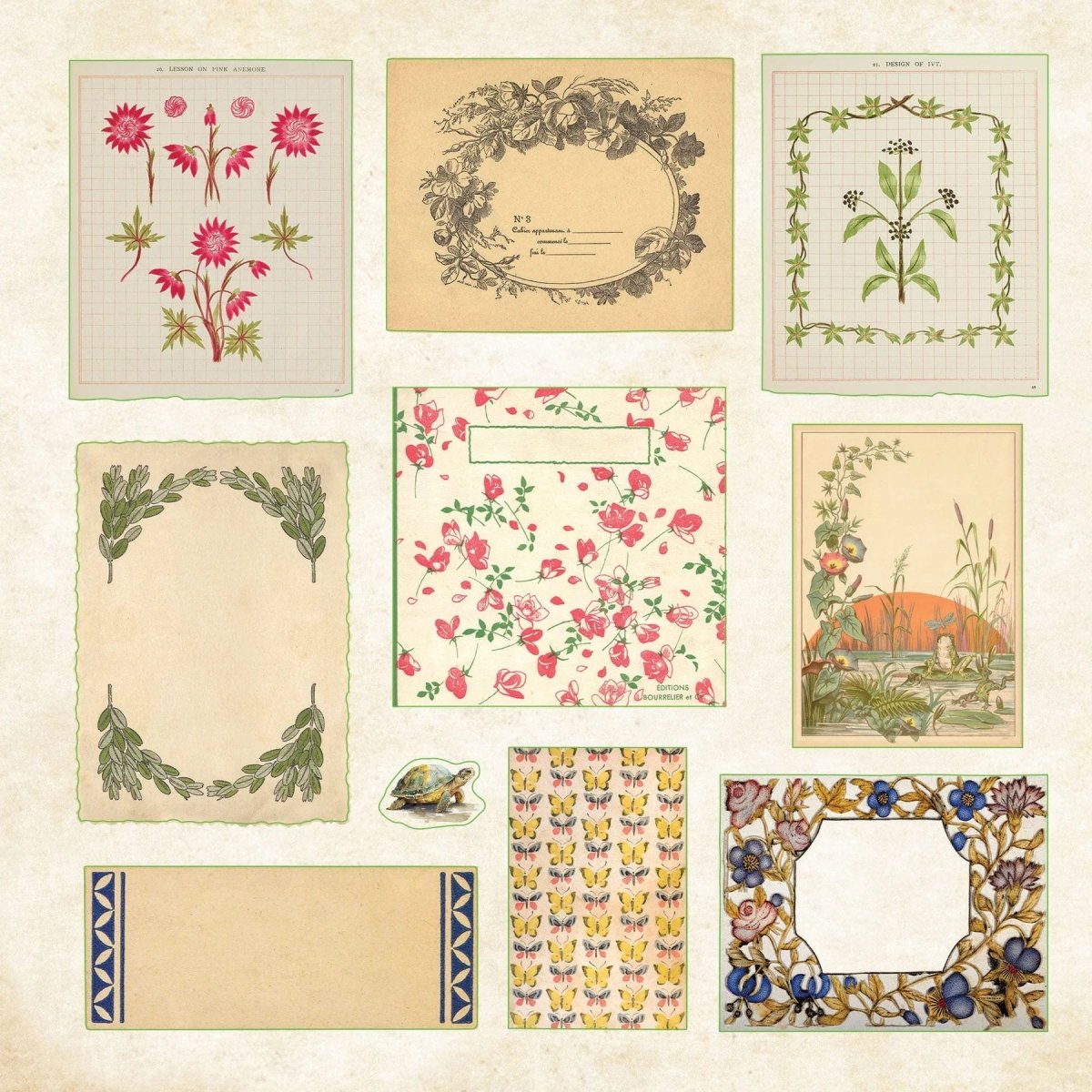 The simple life Cottagecore - Sticker book - 4 - Peter Pauper Press - Tidformera