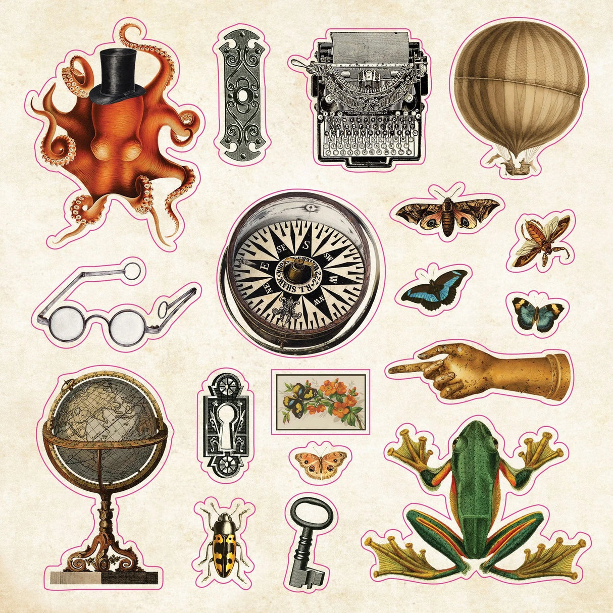 The sticker book of Curiosities! - Peter Pauper Press - Tidformera