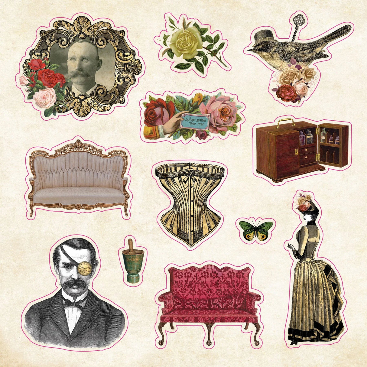 The sticker book of Curiosities! - Peter Pauper Press - Tidformera