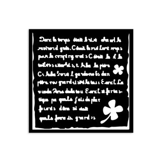 Thick Stencil 12 x 12 cm - Art of Travelling - Handmade Letter från Stamperia - Tidformera