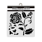 Thick Stencil 12 x 12 cm - House of Roses - Big Rose - 1 - Stamperia - Tidformera