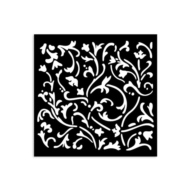 Thick Stencil 12 x 12 cm - Masquerade - Ornaments - 1 - Stamperia - Tidformera