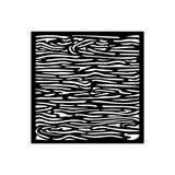 Thick Stencil 12 x 12 cm - Silent Sea - Wood Pattern - 2 - Stamperia - Tidformera