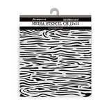 Thick Stencil 12 x 12 cm - Silent Sea - Wood Pattern från Stamperia - Tidformera