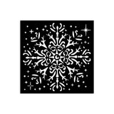 Thick Stencil 12 x 12 cm - The Owl's House - Snowflake - 2 - Stamperia - Tidformera