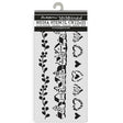 Thick Stencil 12 x 25 cm - The Owl's House - 3 stripes - 1 - Stamperia - Tidformera