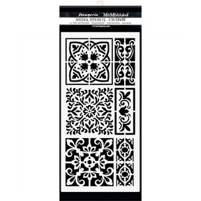 Thick Stencil 12 x 25 cm - Tiles - 1 - Stamperia - Tidformera