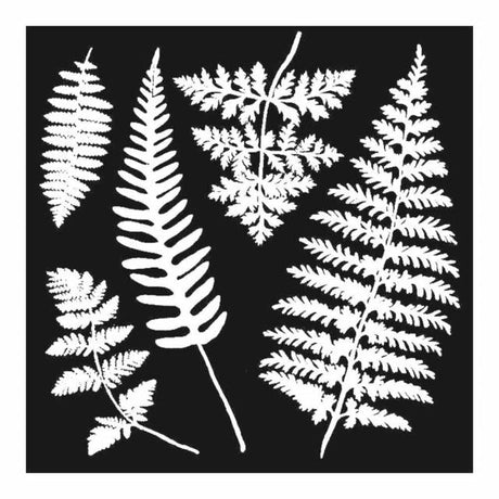 Thick Stencil 18 x 18 cm - Leaves - 1 - Stamperia - Tidformera