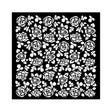 Thick Stencil 18 x 18 cm - Precious - Roses Pattern - Stamperia - Tidformera