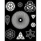 Thick Stencil 20 x 25 cm - Cosmos - Infinity Symbols - 1 - Stamperia - Tidformera