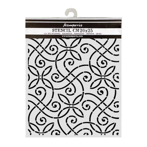 Thick Stencil 20 x 25 cm - Our Way - Artistic Pattern - 1 - Stamperia - Tidformera