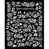 Thick Stencil 20 x 25 cm - The Owl's House - Pine cones - 2 - Stamperia - Tidformera