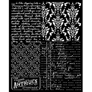 Thick Stencil 20 x 25 cm - Brocante Antiques - Mixed Patterns - 1 - Stamperia - Tidformera
