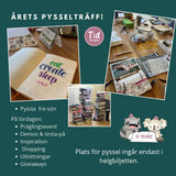 Årets pysselträff på Tidformera! Lördagens minimässa och plats vid pysselborden ingår i helgbiljetten.