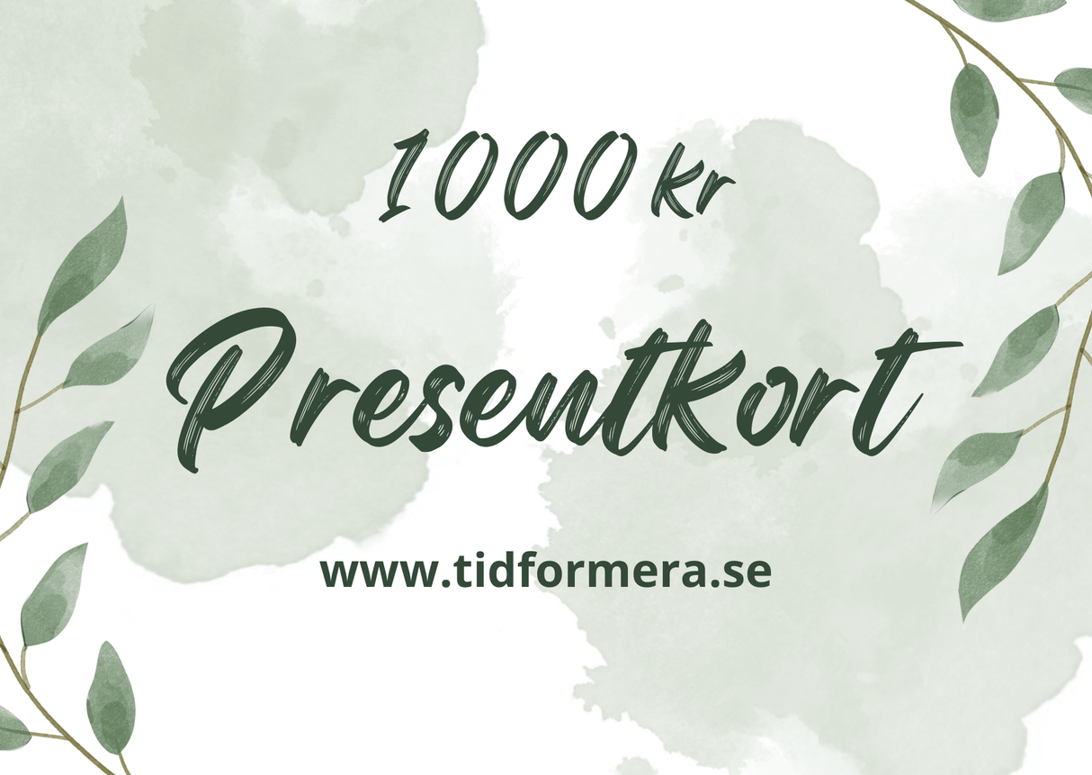 Tidformeras presentkort - Tidformera - Tidformera