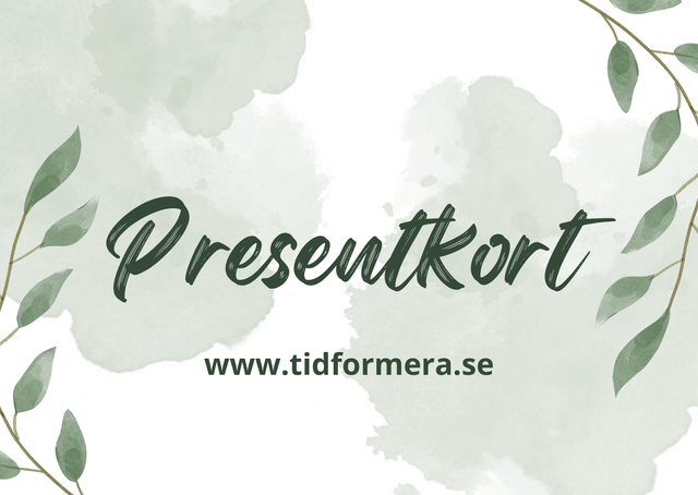 Tidformeras presentkort - Tidformera - Tidformera