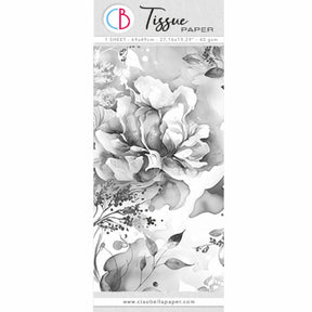 Tissue paper - 69 x 49 cm - Bohemian flowers - 1 - Ciao Bella - Tidformera