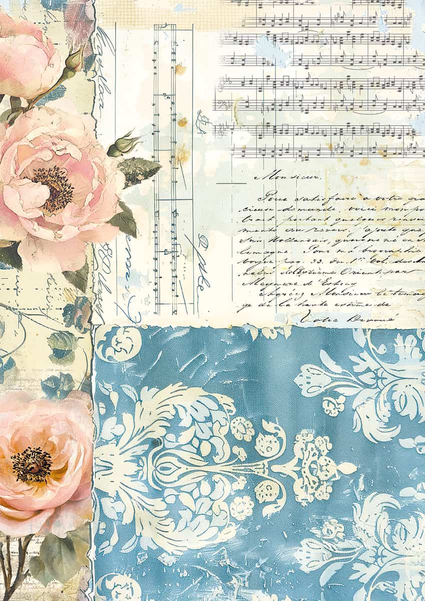 Tissue paper - A4 6 - pack - French Blue - 7 - Ciao Bella - Tidformera