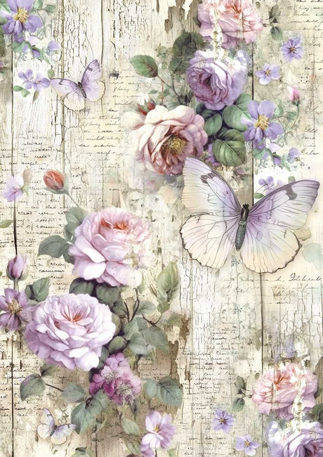 Tissue paper - A4 6 - pack - Whimsical Butterflies - 2 - Ciao Bella - Tidformera