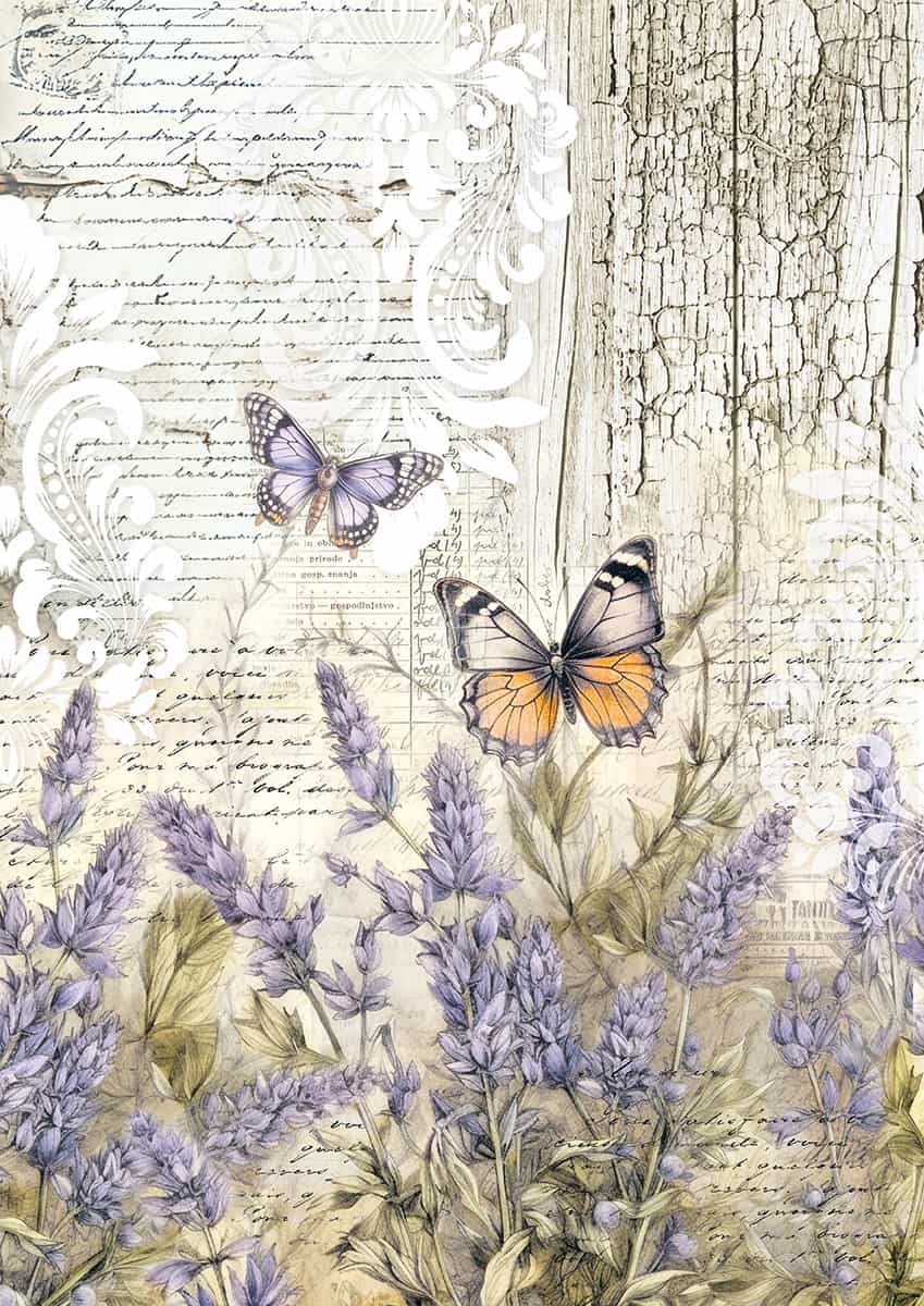 Tissue paper - A4 6 - pack - Whimsical Butterflies - 5 - Ciao Bella - Tidformera