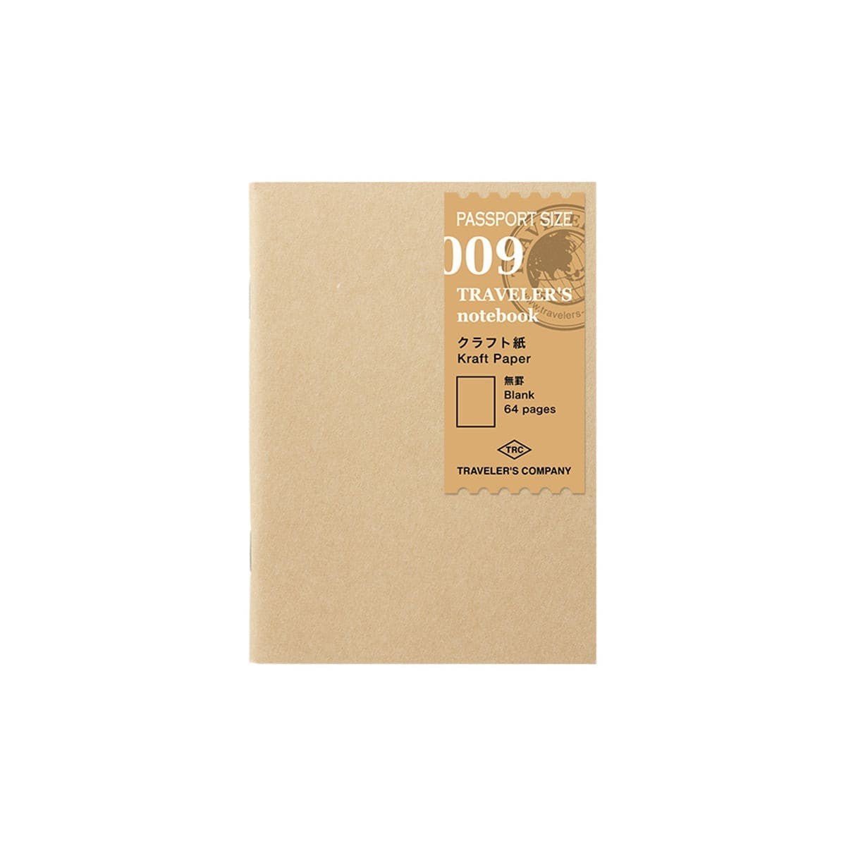 TN Passport Refill 009. Kraft Paper - Traveler's Company - Tidformera