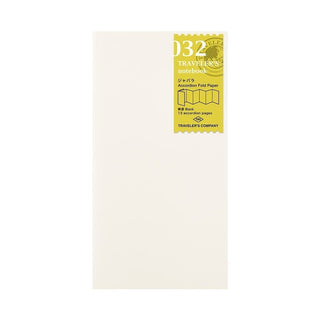 TN Regular Refill 032. Accordion Fold Paper - 1 - Traveler's Company - Tidformera