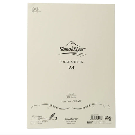 TomoeRiver Loose Sheet Plain - A4 - Cream - Sakae TP - Tidformera