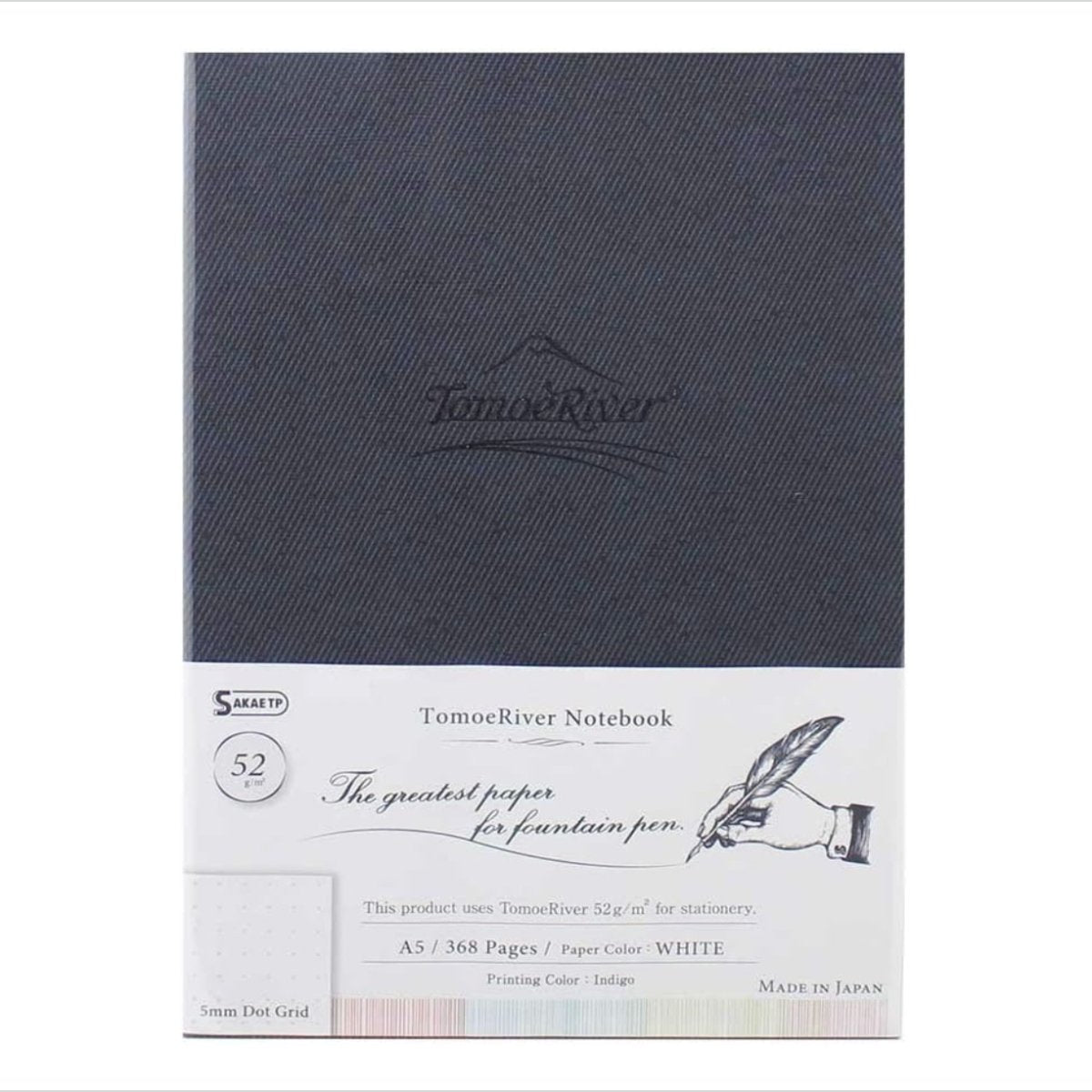 TomoeRiver Notebook Hardcover - A5 - Dot Grid - Sakae TP - Tidformera