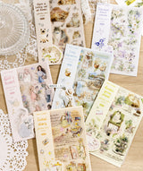 Transfer sticker - 2 - pack - Seasonal flower season - Mo Card - Tidformera