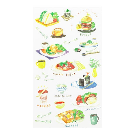 Transfer sticker for journaling - Lunch - Midori - Tidformera