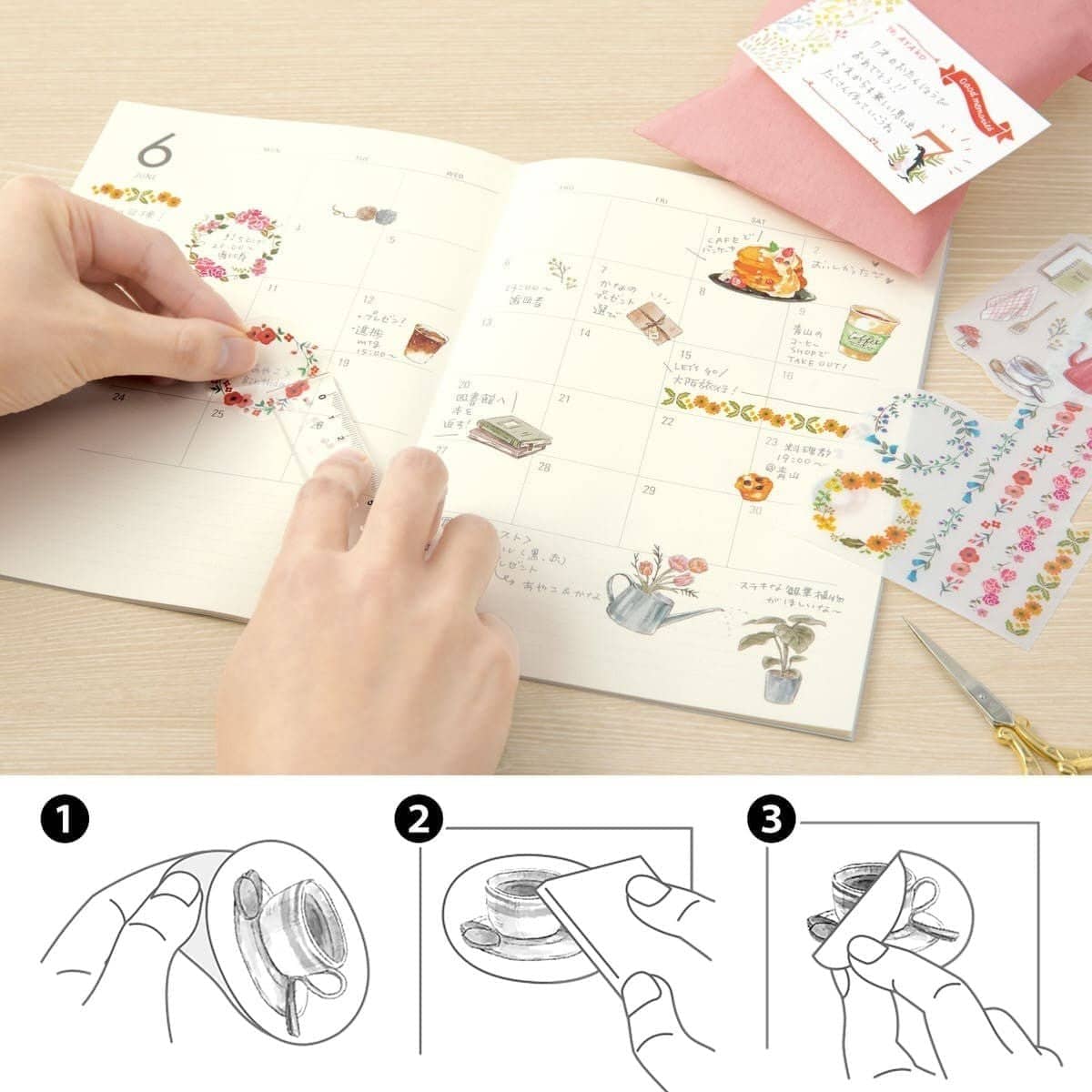 Transfer sticker for journaling - Tools for living - 5 - Midori - Tidformera