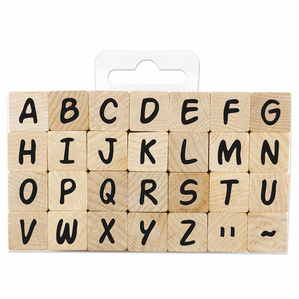 Trästämplar Alfabetet - Medium - 1 - Aladine - Tidformera