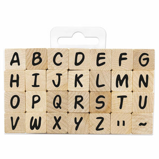Trästämplar Alfabetet - Medium - 1 - Aladine - Tidformera