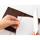 TRAVELER'S notebook Passport Leather Cover Brown - Traveler's Company - Tidformera