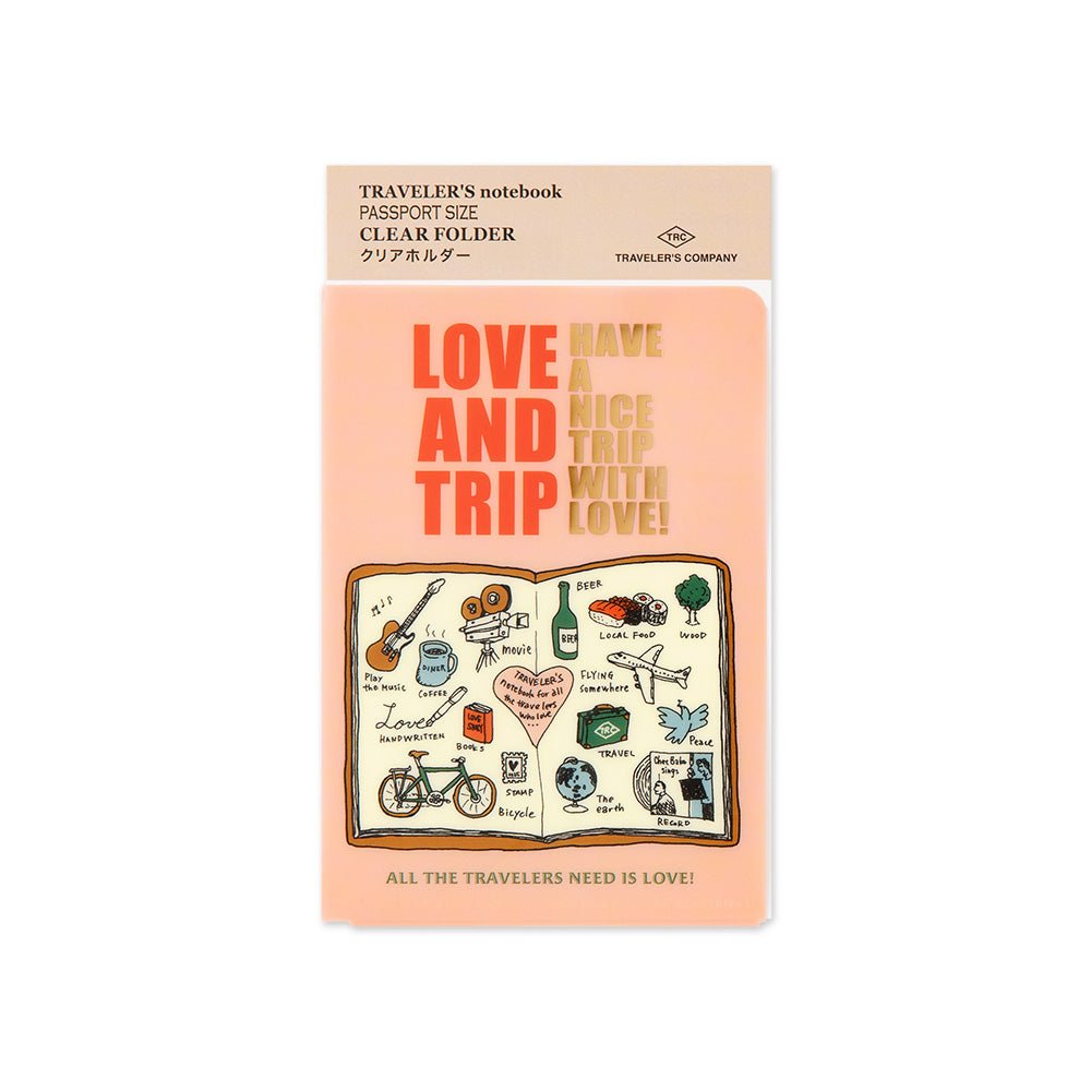 TRC 2025 Clear folder Passport size - Traveler's Company - Tidformera