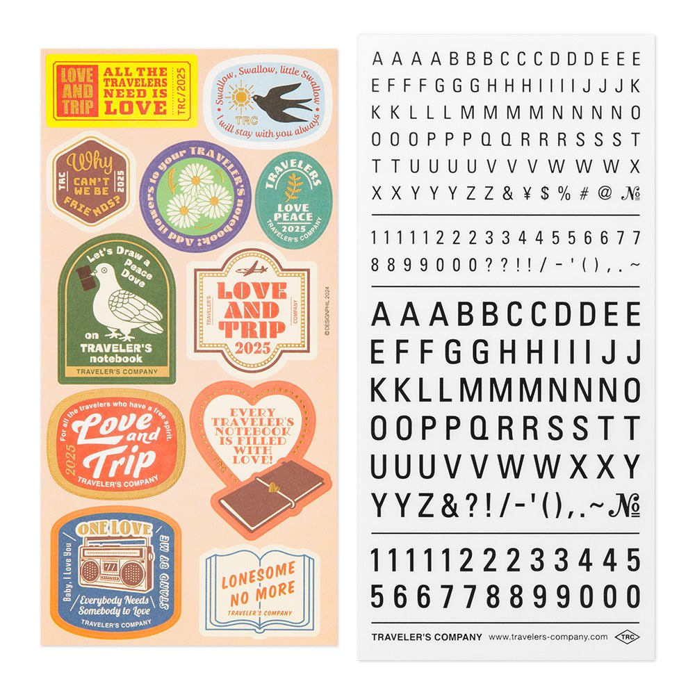 TRC 2025 Customized Sticker set - Traveler's Company - Tidformera