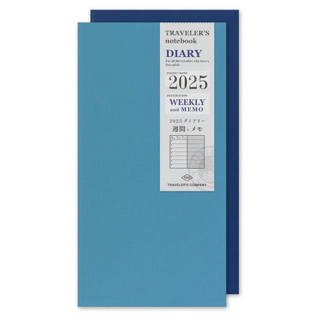 TRC 2025 Weekly + Memo Diary Regular size - Traveler's Company - Tidformera