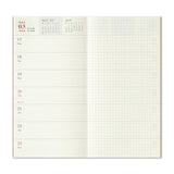 TRC 2025 Weekly + Memo Diary Regular size - Traveler's Company - Tidformera