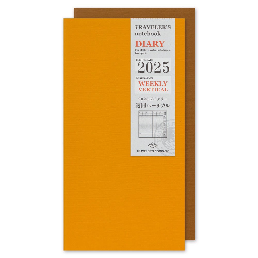 TRC 2025 Weekly Vertical Diary Regular size - Traveler's Company - Tidformera