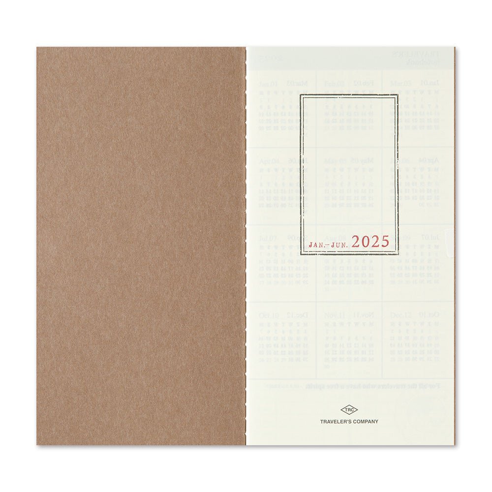 TRC 2025 Weekly Vertical Diary Regular size - Traveler's Company - Tidformera