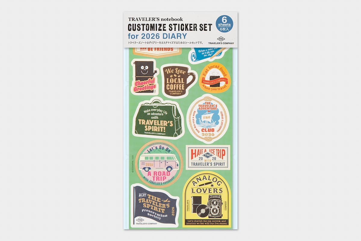 TRC 2026 Customized Sticker set - 1 - Traveler's Company - Tidformera