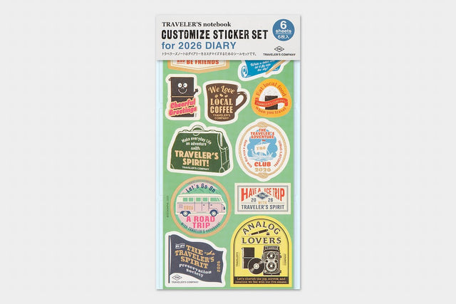 TRC 2026 Customized Sticker set - 1 - Traveler's Company - Tidformera